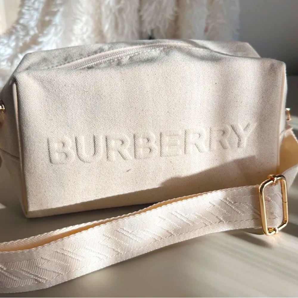 Burberry Upcycled Beauty Canvas Bag Crossbody Purse